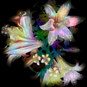 Flores brilhantes - Recados e Imagens para orkut, facebook, tumblr e hi5
